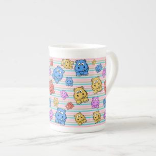 Taza De Porcelana Tema animal del parque zoológico colorido lindo d