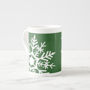 Taza De Porcelana Temporada festiva de vacaciones Estrellas de nieve