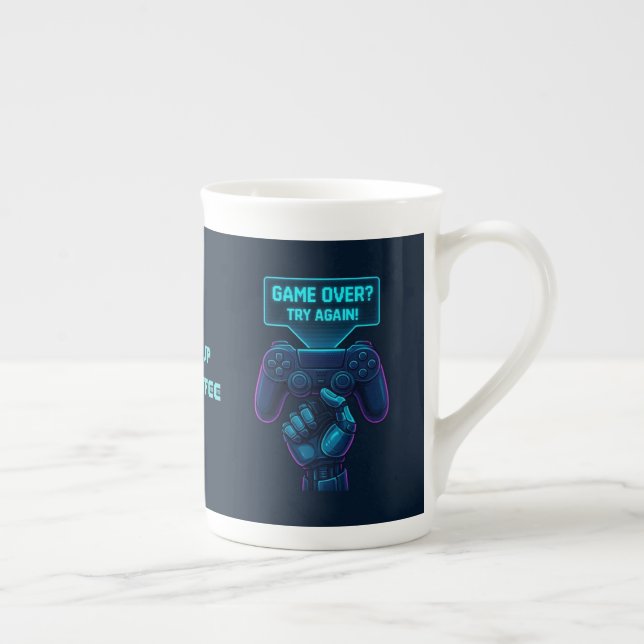 Taza De Porcelana ¿Terminó el juego? ¡Inténtalo de nuevo! Mug futuri (Derecha)