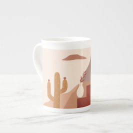 Taza De Porcelana Terracota