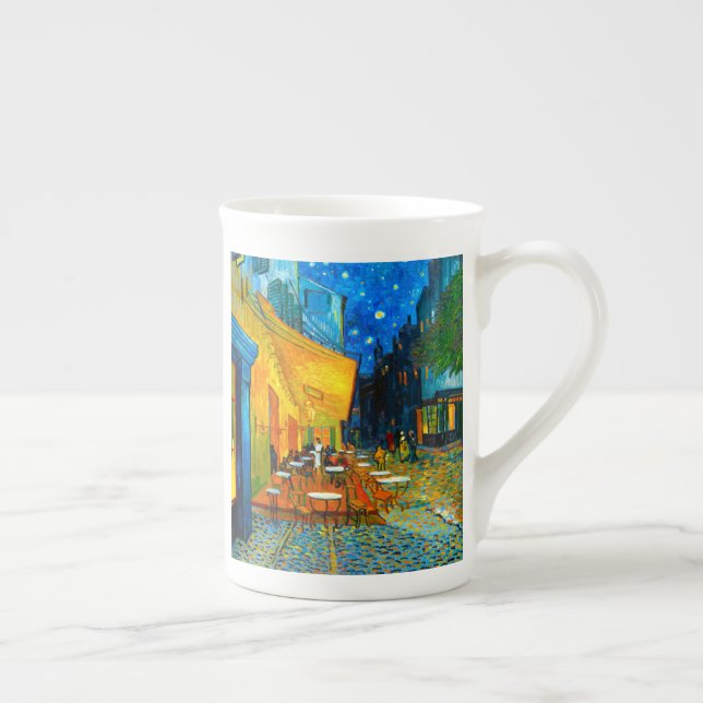 Taza De Porcelana Terraza Van Gogh Café de noche (Derecha)