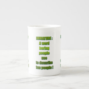 Taza De Porcelana Texto divertido e inmaduro