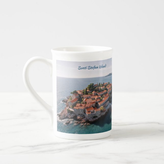 Taza De Porcelana Texto personalizado Montenegro (Izquierda)