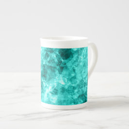 Taza De Porcelana Textura cian cruzada
