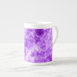 Taza De Porcelana Textura cruzada púrpura