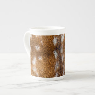 Taza De Porcelana Textura de piel de ciervo rayado