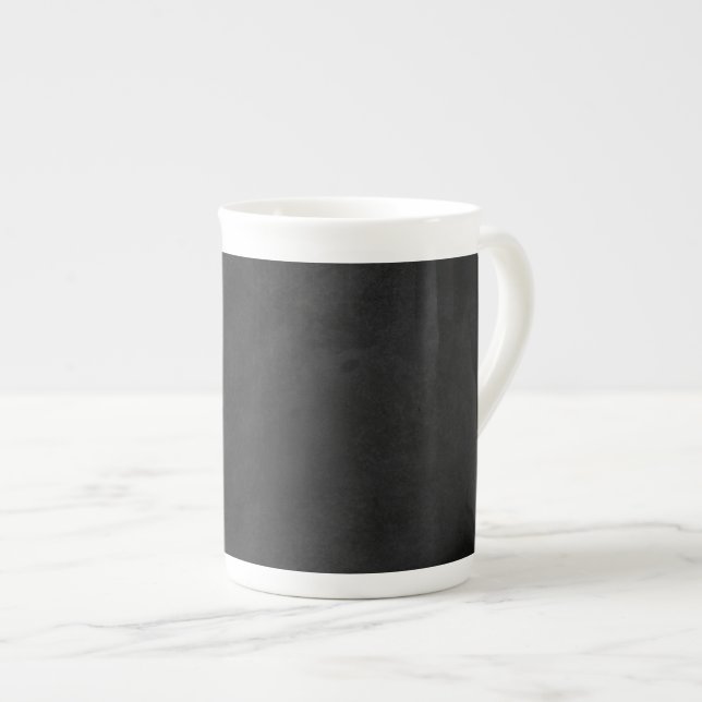 Taza De Porcelana Textura del tablero de papel negro retro (Derecha)