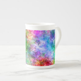 Taza De Porcelana Textura en bruto colorida