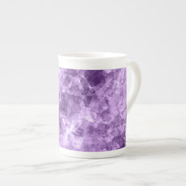Taza De Porcelana Textura morada oscura en ruinas