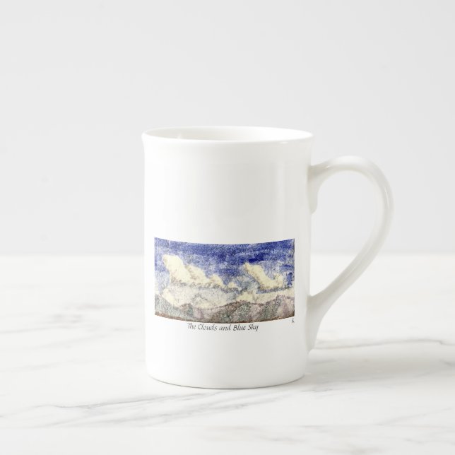 Taza De Porcelana The Clouds and Blue Sky (Derecha)