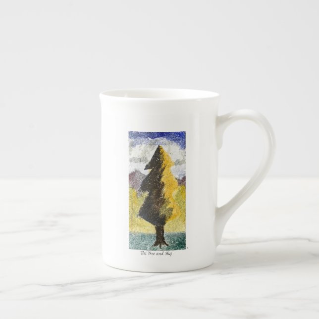 Taza De Porcelana The Tree and Sky (Derecha)