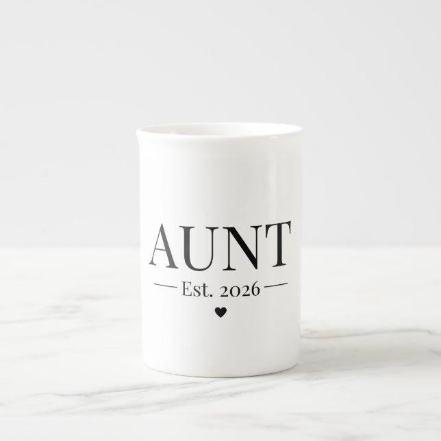 Taza De Porcelana Tía Establecida 2026 (Frente)