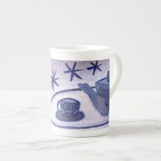 Taza De Porcelana ...tiempo de té....art de Jutta Gabriel...