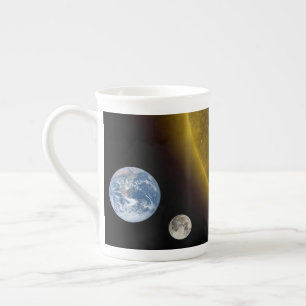 Taza De Porcelana Tierra y sol