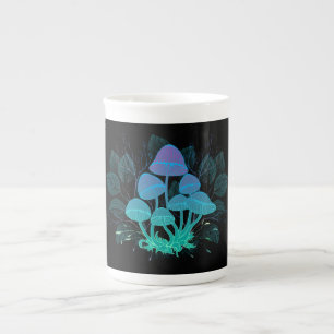 Taza De Porcelana Toadstools en Bushes
