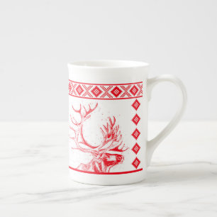 Taza De Porcelana Toile de Jouy Bone China Mug