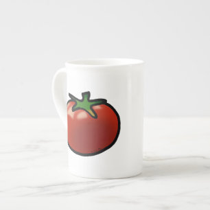 Taza De Porcelana tomate rojo