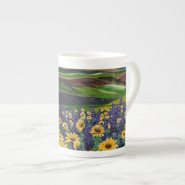 Taza De Porcelana Tormenta de verano (Derecha)