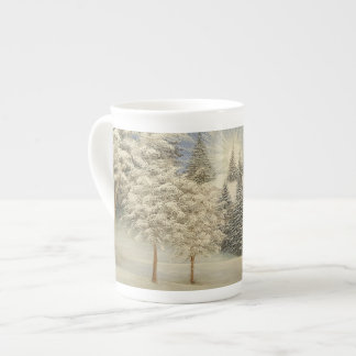Taza De Porcelana Tormenta temprana de la nieve