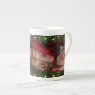 Taza De Porcelana Torso masculino de seis músculos abdominales desnu