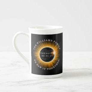 Taza De Porcelana Totalidad familiar Eclipse solar personalizado