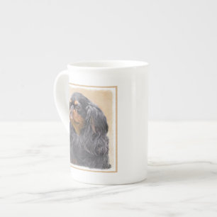 Taza De Porcelana Toy English Spaniel Pintura Original Arte Animal