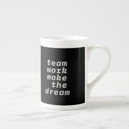 Taza De Porcelana Trabajo En Equipo Hacer La Colección Dream