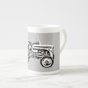 Taza De Porcelana Tractor de fergison Gray Massey Vintage Giant Café