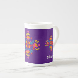 Taza De Porcelana Tradicional Motif Mexicano Café Mug