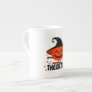 Taza De Porcelana Treck Trat Pumpkin Sonriente