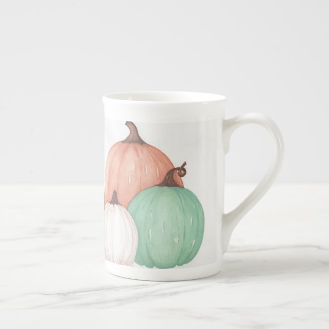 Taza De Porcelana Trío de calabaza de otoño (Derecha)