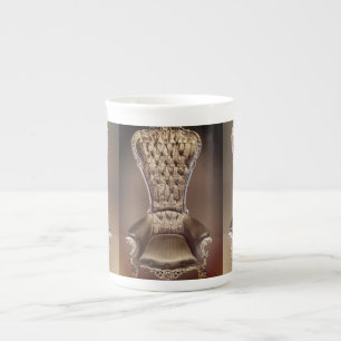 Taza De Porcelana Trono beige