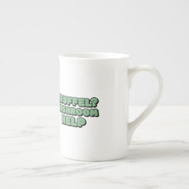 Taza De Porcelana ¿Trufa? Ayuda de champiñones