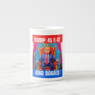 TAZA DE PORCELANA TRUMP 45 & 47 - KING DONALD