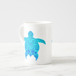 Taza De Porcelana Turba tribal azul