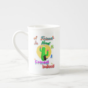 Taza De Porcelana Un amigo en necesidad es un amigo de verdad