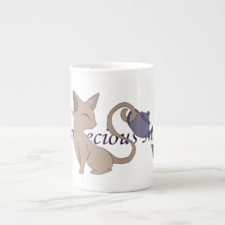 Taza De Porcelana "Un momento de Purrecious" puede y tetera