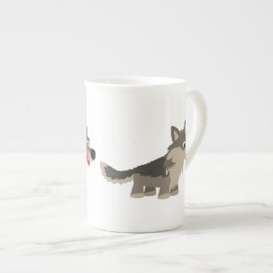 Taza De Porcelana Un Personalizado loco hambriento lobo en China