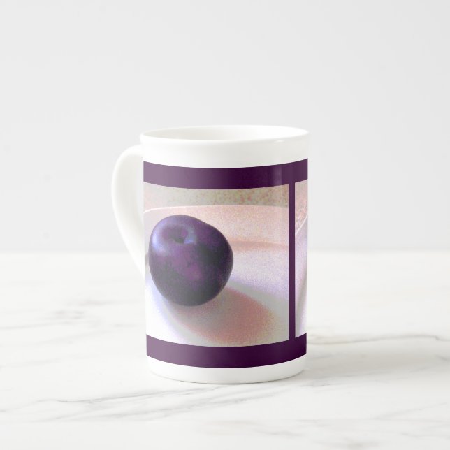 Taza De Porcelana Una Ciruela (Izquierda)