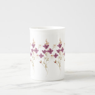 Taza De Porcelana Una Hermosa Acuarela Pintada. No: 013