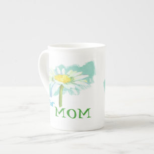 Taza De Porcelana Una margarita para mamá Hueso China Mug