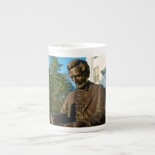 Taza De Porcelana Universidad de Gettysburg - monumento de Abraham