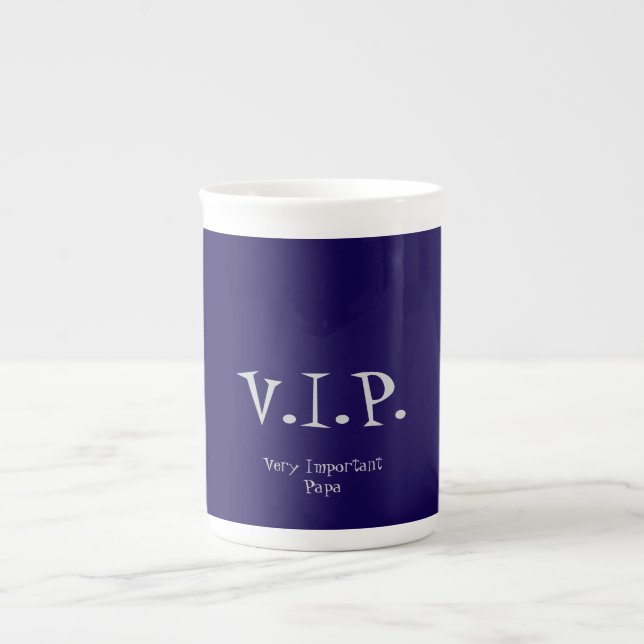 TAZA DE PORCELANA V.I.P. (Frente)