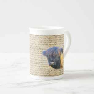 Taza De Porcelana Vaca Highland