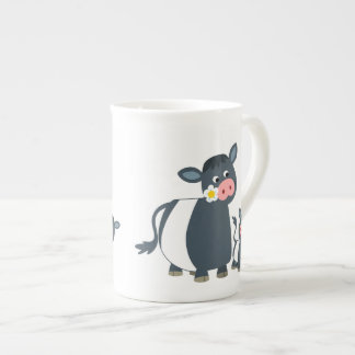 Taza De Porcelana Vaca y ternera de galloway cortada por Personaliza