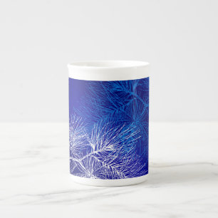 Taza De Porcelana Vacaciones de pájaros blancos azules en China Mug