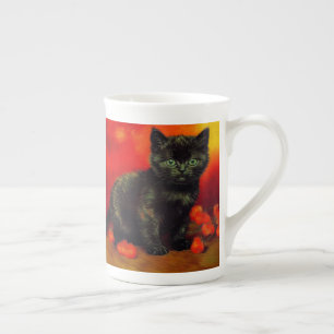 Taza De Porcelana Van Gogh Black Kitten
