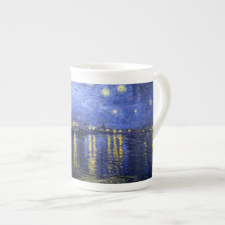 Taza De Porcelana Van Gogh: Noche estrellada sobre el Rhone
