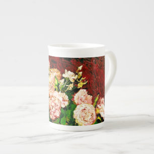 Taza De Porcelana Van Gogh Peonies y Rosas