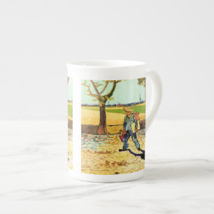 Taza De Porcelana Van Gogh: Pintor en su manera de trabajar